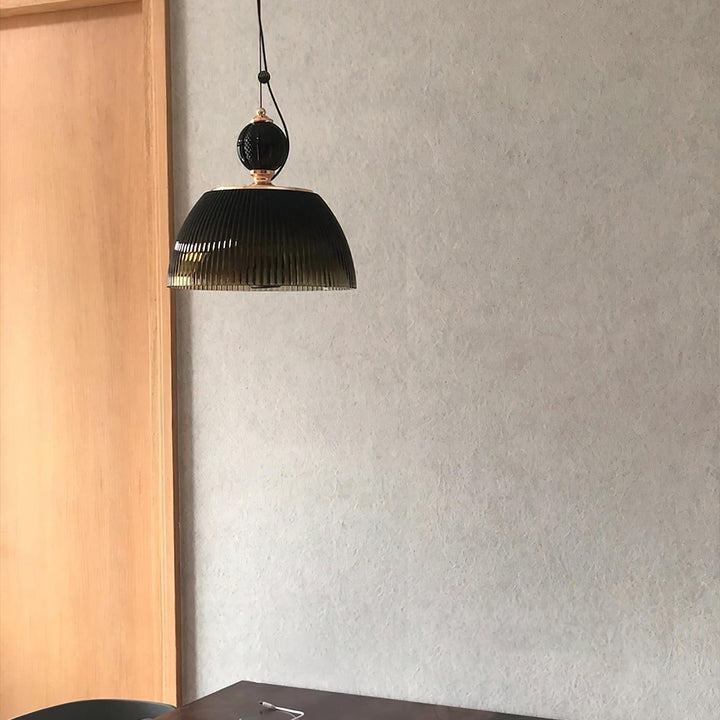 Green Glass Bowl Drop light Pendant Lamp | Kalsten