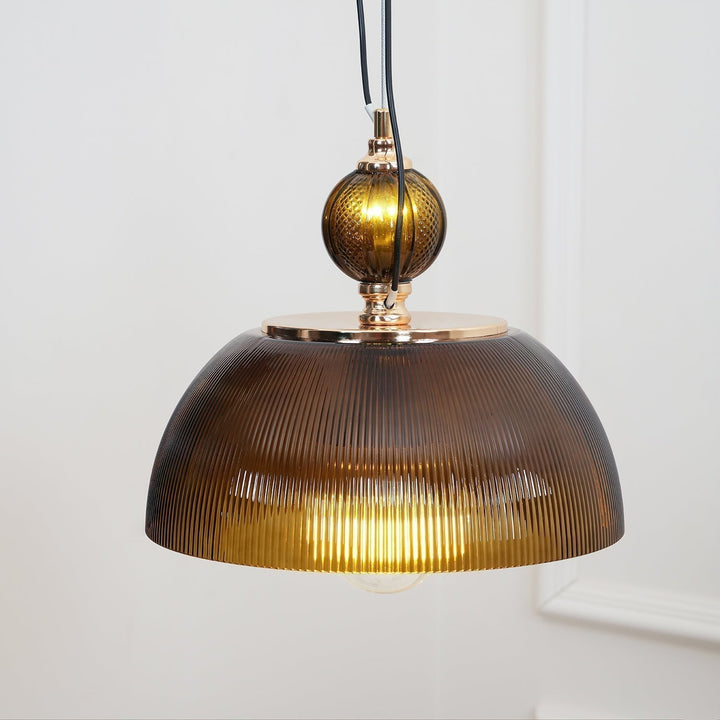 Green Glass Bowl Drop light Pendant Lamp | Kalsten