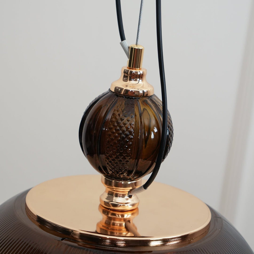 Green Glass Bowl Drop light Pendant Lamp | Kalsten