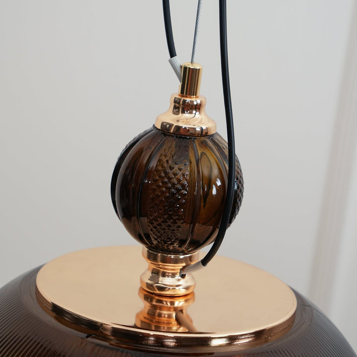 Green Glass Bowl Drop light Pendant Lamp | Kalsten