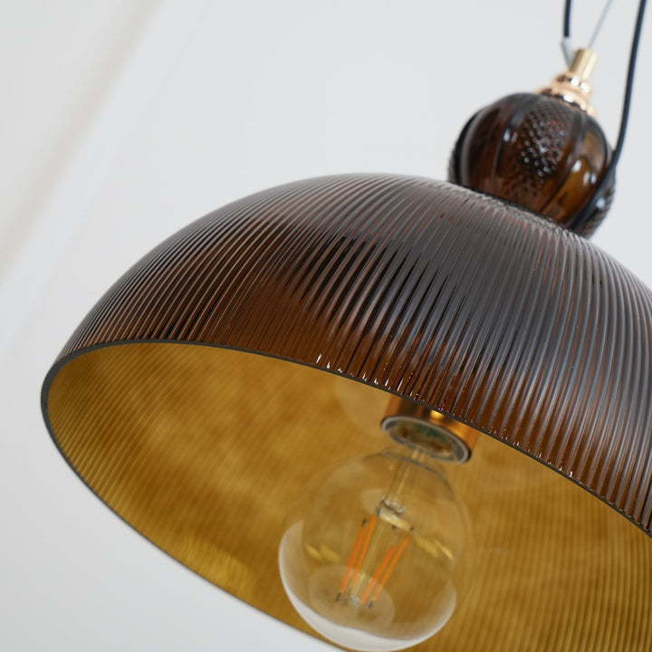 Green Glass Bowl Drop light Pendant Lamp | Kalsten
