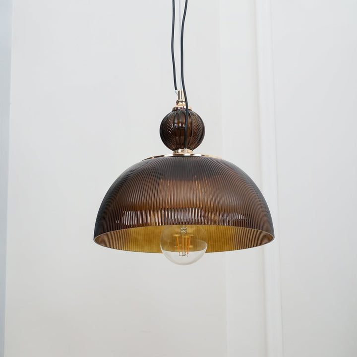 Green Glass Bowl Drop light Pendant Lamp | Kalsten