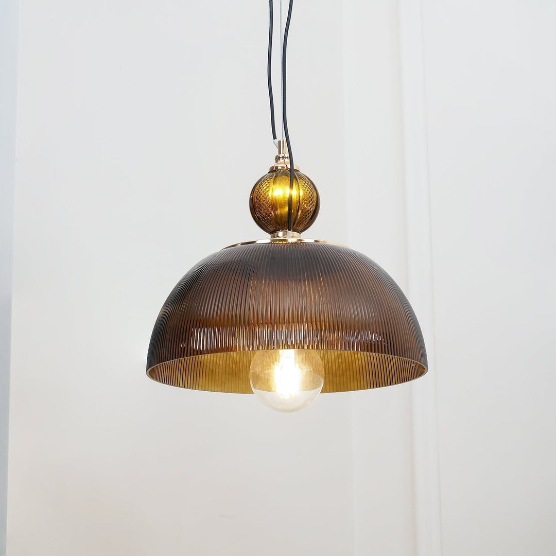 Green Glass Bowl Drop light Pendant Lamp | Kalsten