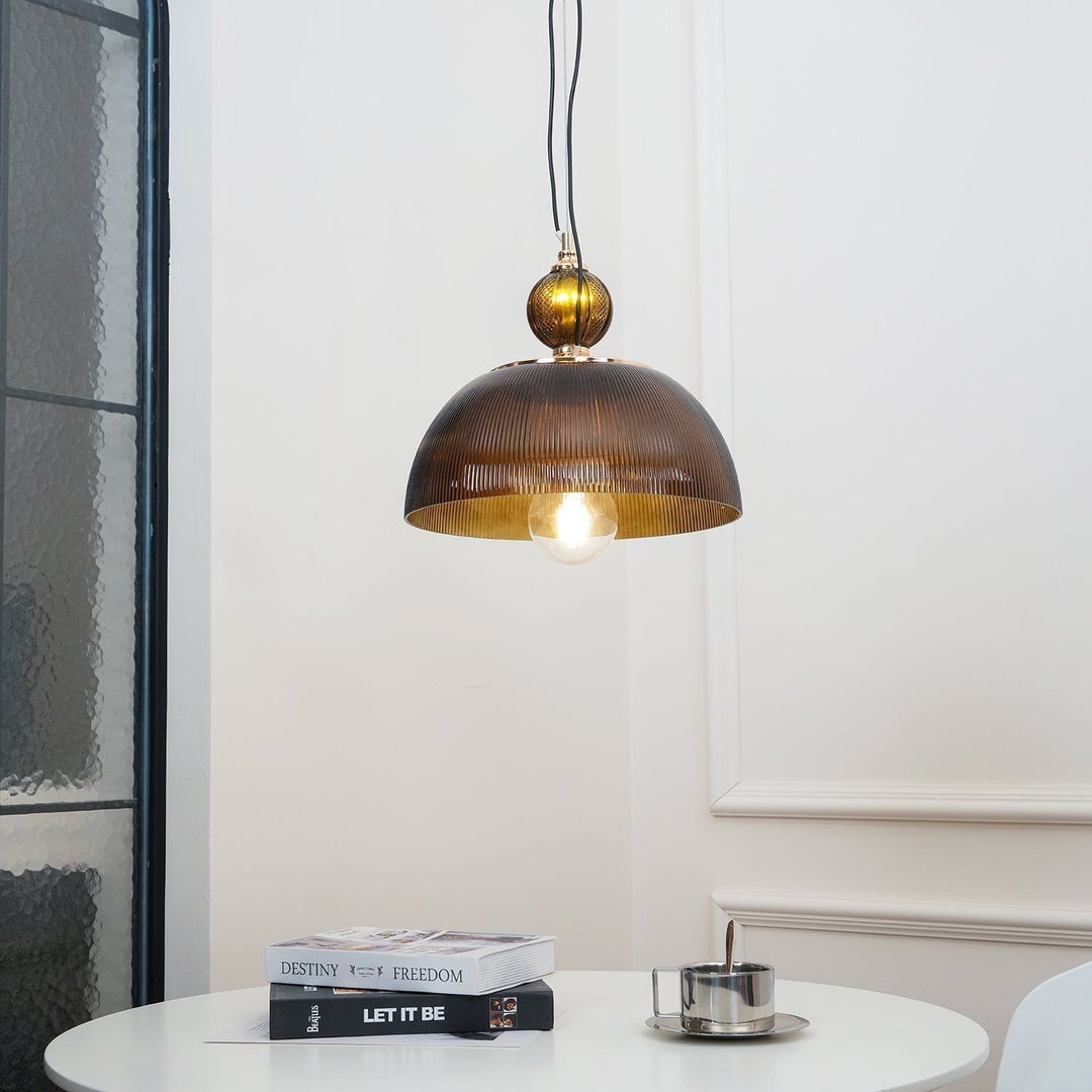 Green Glass Bowl Drop light Pendant Lamp | Kalsten
