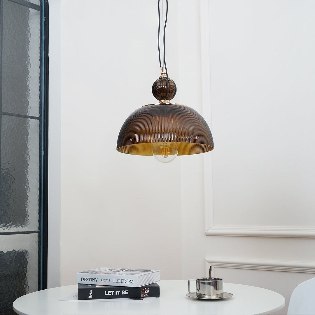 Green Glass Bowl Drop light Pendant Lamp | Kalsten