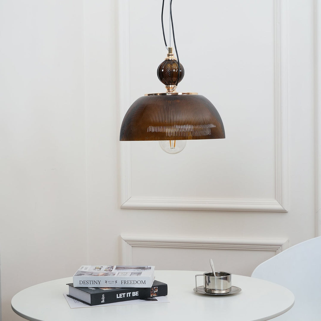 Green Glass Bowl Drop light Pendant Lamp | Kalsten