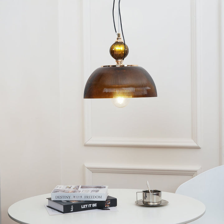 Green Glass Bowl Drop light Pendant Lamp | Kalsten