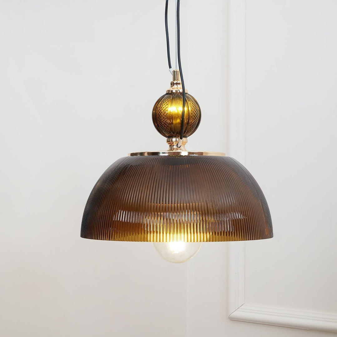 Green Glass Bowl Drop light Pendant Lamp | Kalsten