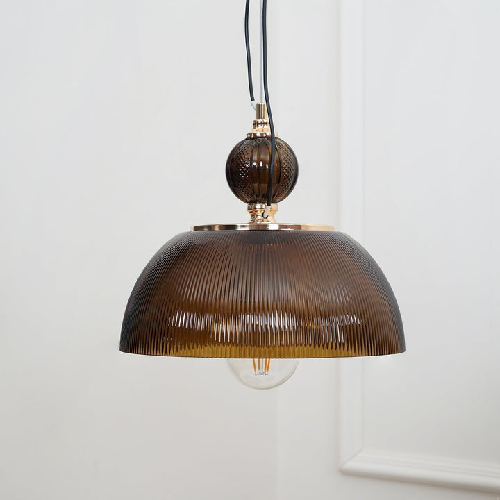 Green Glass Bowl Drop light Pendant Lamp | Kalsten