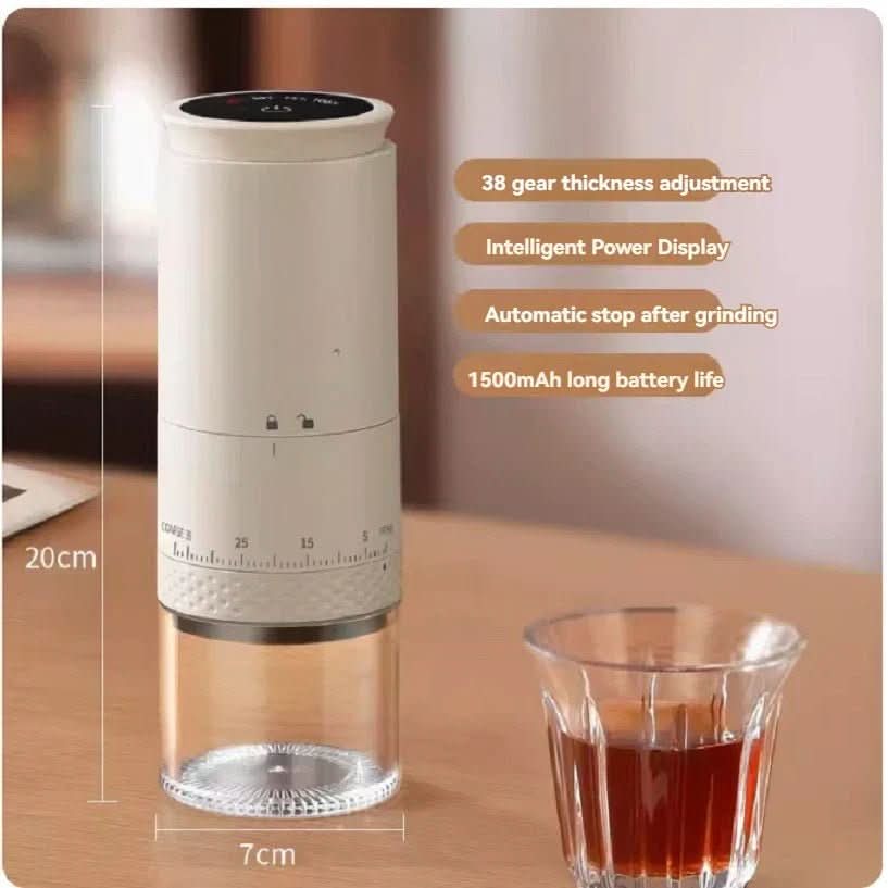 Kalsten | Electric coffee grinder with 38 grind settings and USB-C charging function