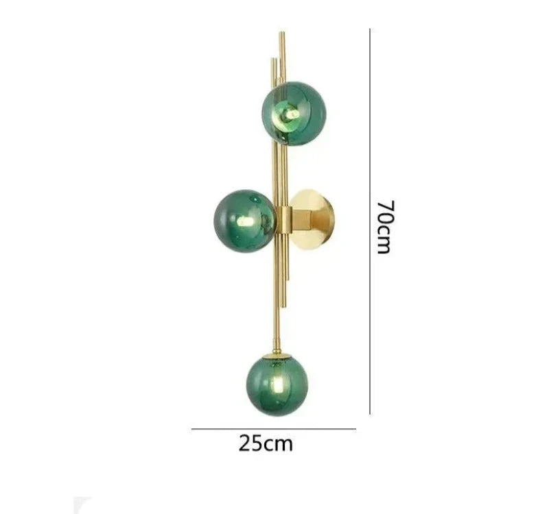 Modern Glass Ball Wall Lamps – Elegant LED Wall Lights for Bedrooms and Living Rooms | Kalsten