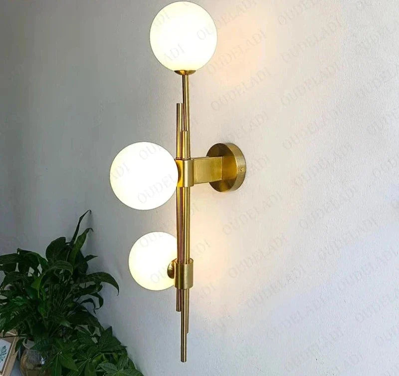 Modern Glass Ball Wall Lamps – Elegant LED Wall Lights for Bedrooms and Living Rooms | Kalsten