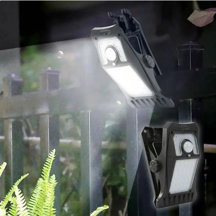 Kalsten | Large Solar LED Outdoor Lamp – With Clip & Motion Sensor