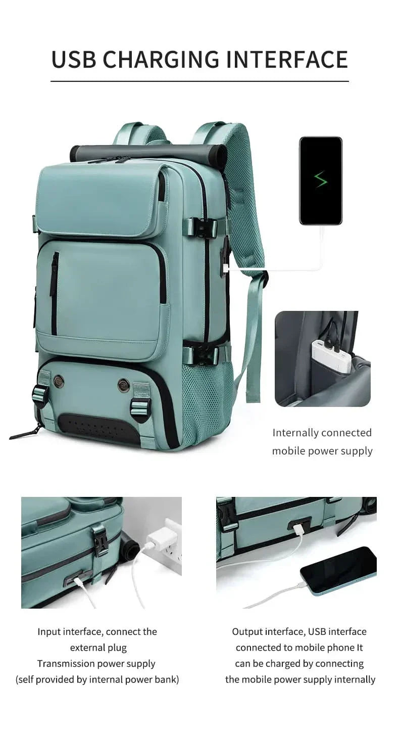 Kalsten | Large waterproof travel backpack with USB port