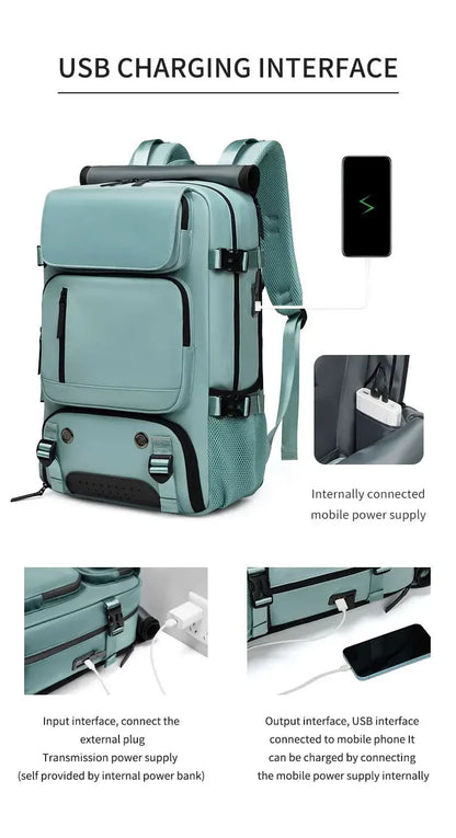 Skanto | Large Waterproof Travel Backpack with USB Port