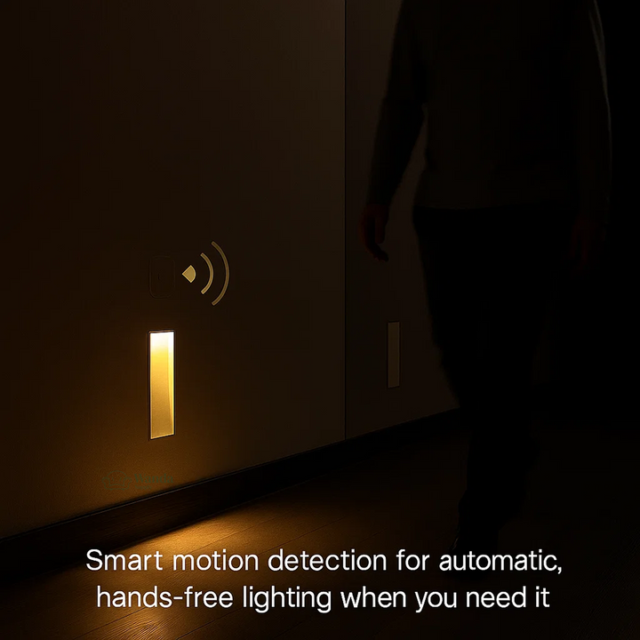 LED Recessed Wall Light with Motion Sensor