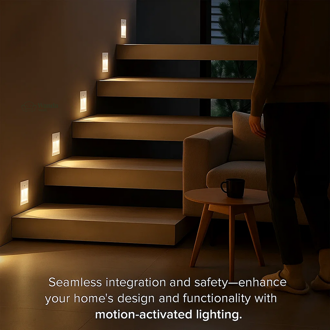 LED Recessed Wall Light with Motion Sensor