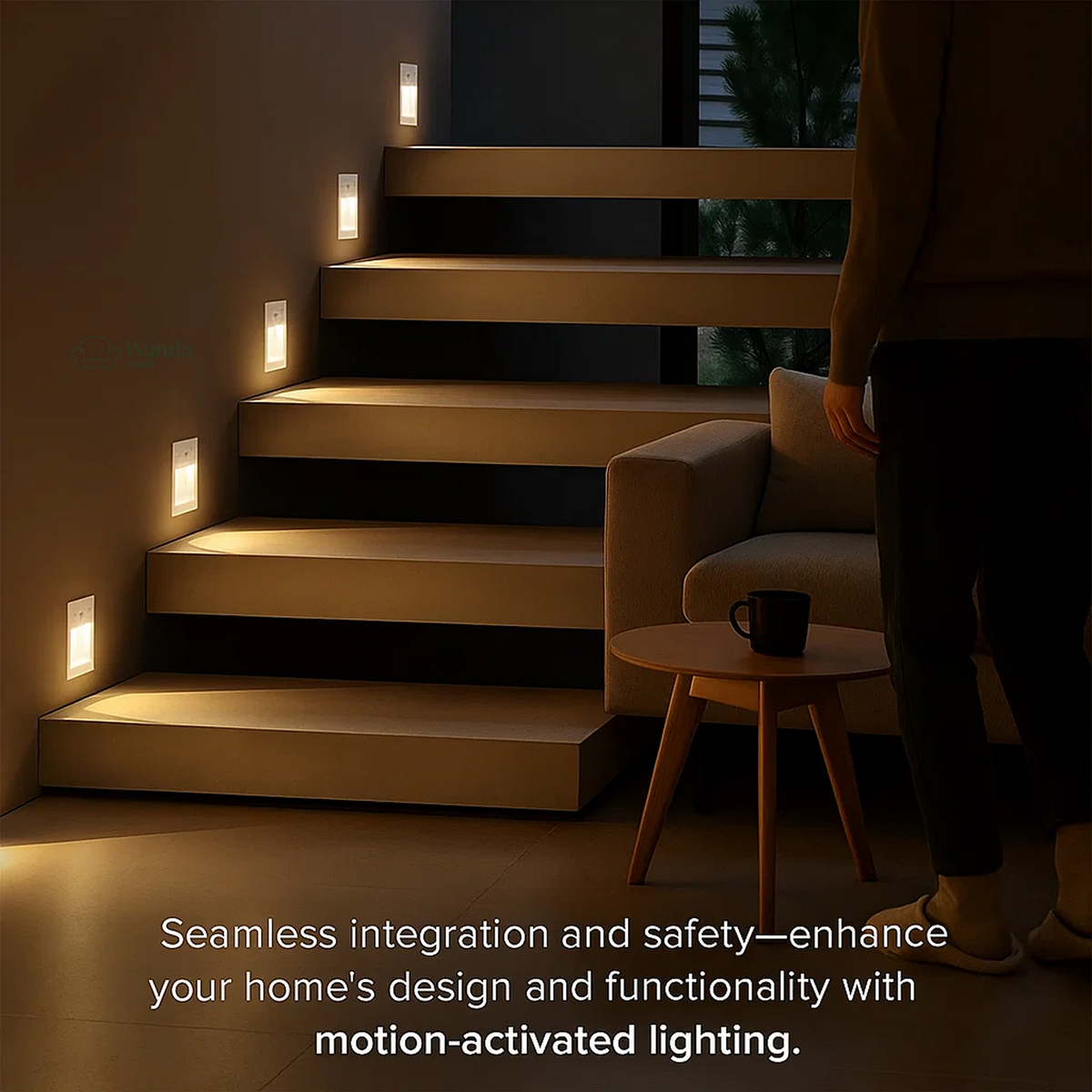 BowLift | LED Recessed Wall Sconces | Motion Sensor. Energy-Efficient & Ideal for Hallways. Living Rooms. and Bedrooms