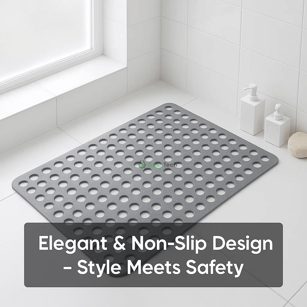 Skanto | Anti-Slip Shower Mat | Hygienic, Mold-Resistant & Comfortable for Safe Bathroom Use