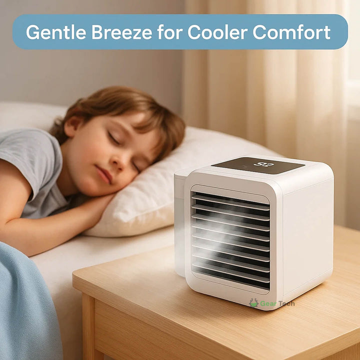 MicroCool Mini Air Conditioner Portable Evaporative Swamp Cooler with 1000ml Water Tank | Kalsten