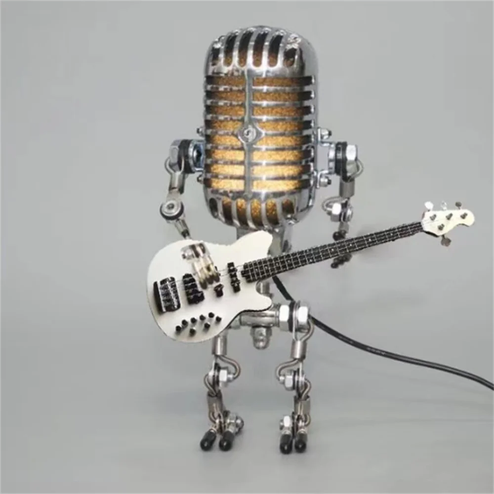 Table Lamp Industrial Metal Robot Desk Light | Kalsten