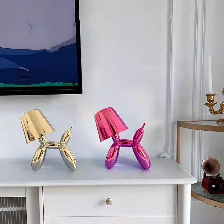 Pawsitive Glow: Creative Electroplated Dog Lamp for the Trendy Home or Office | Kalsten