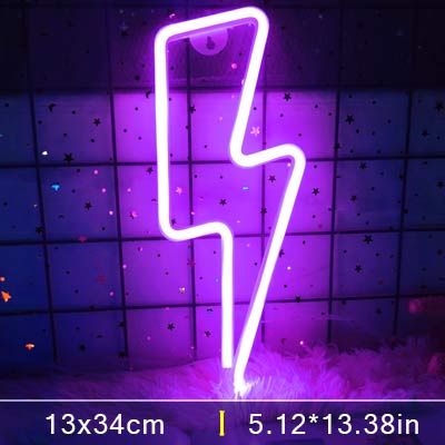 Led Lightning Neon Sign Wall Decor | Kalsten