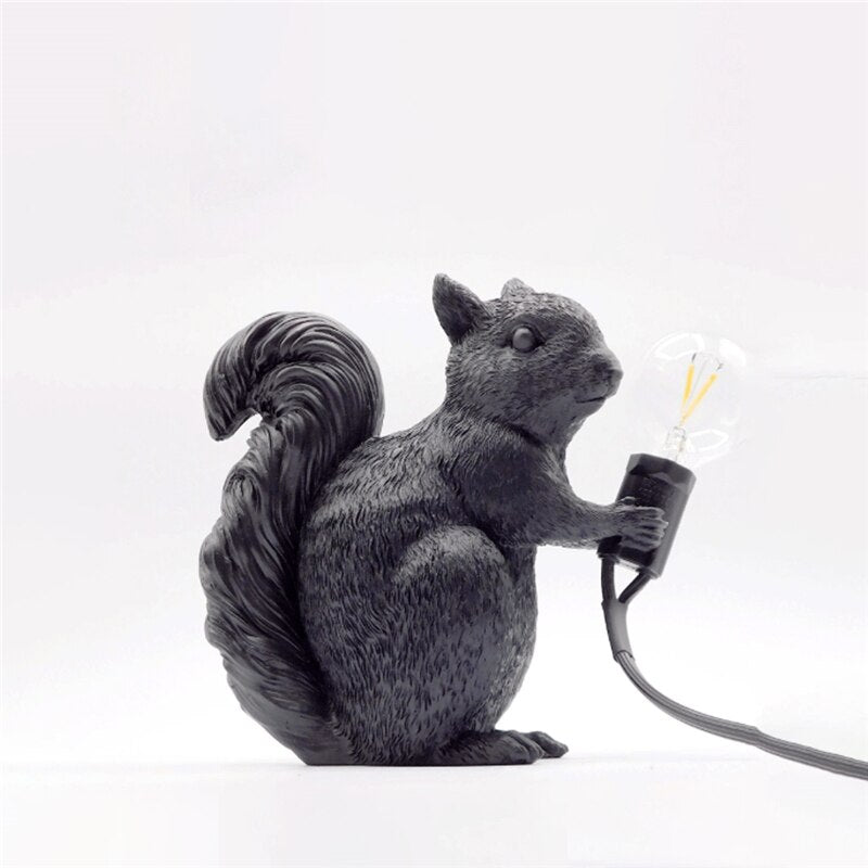SquirrelBright Nordic Squirrel Table Lamp | Designer Decor | LED Mood Light | Perfect for Home | Kalsten