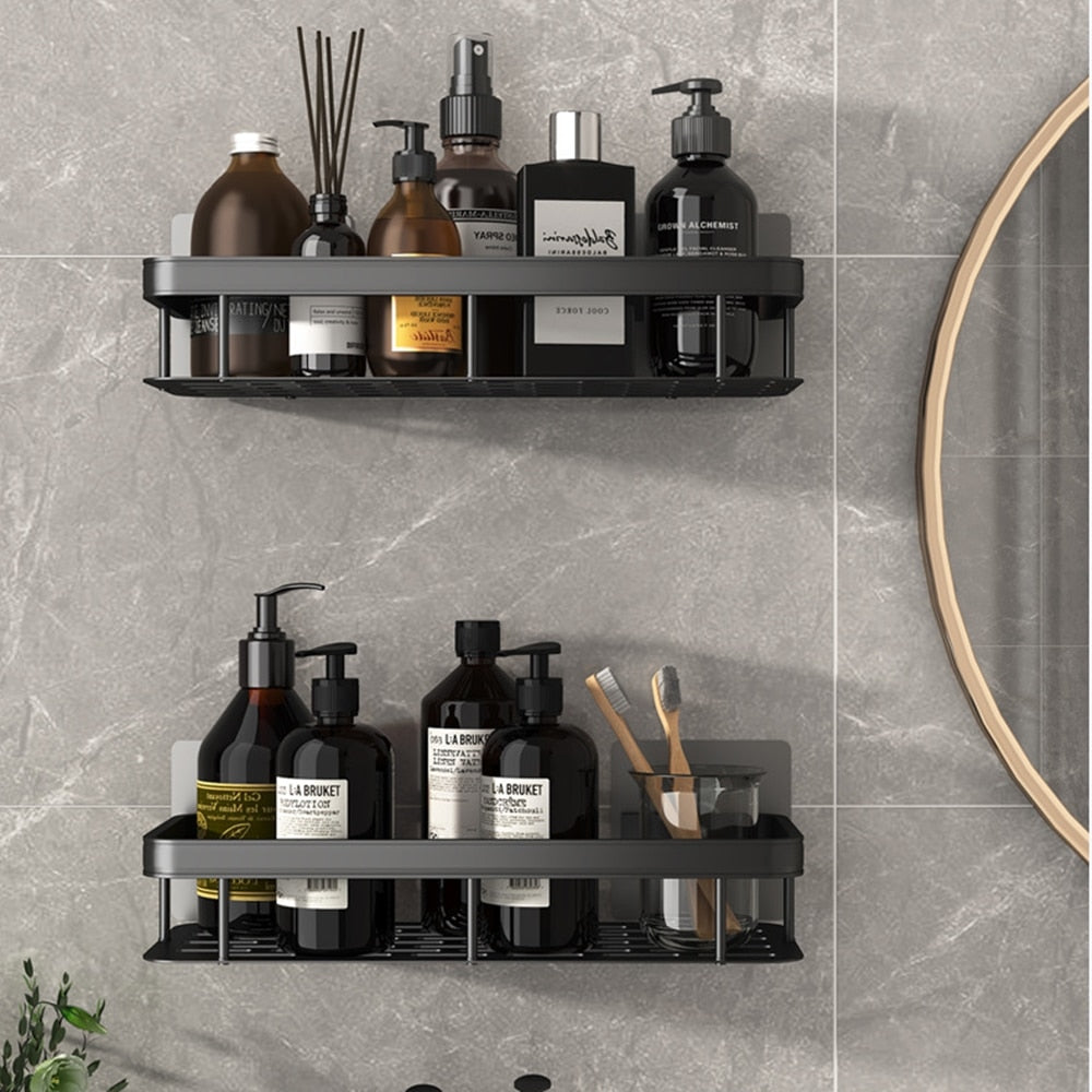 BowLift | Bathroom shelves corner shelf without drilling shower shelf holder