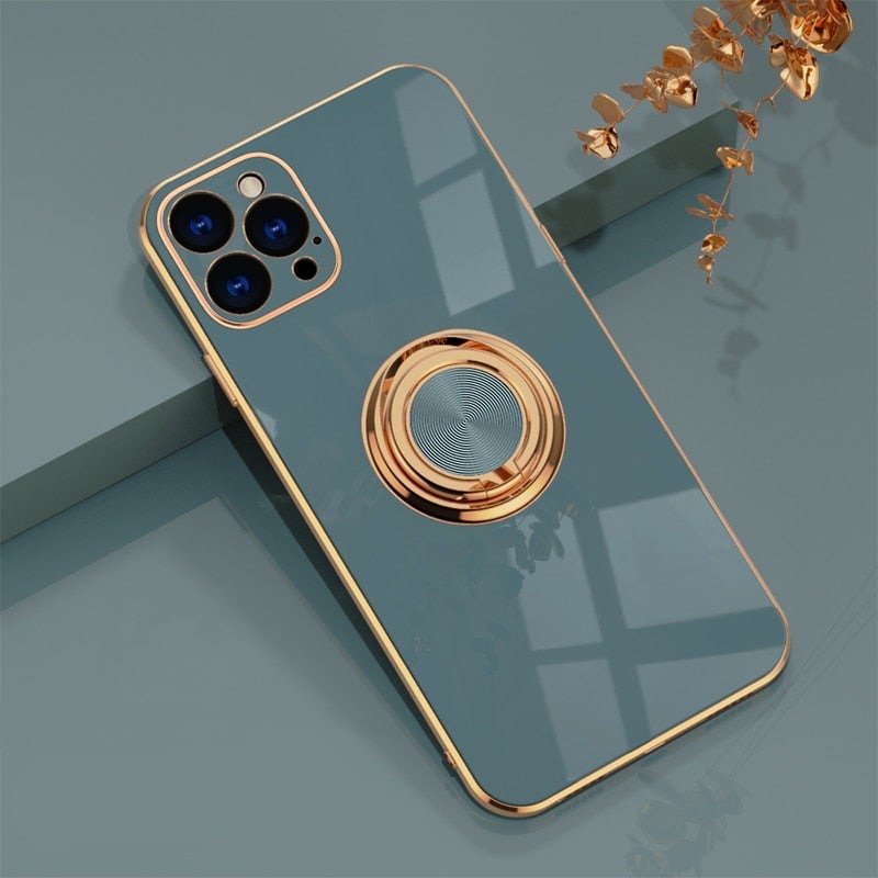 Kalsten | iPhone Case with Metal Stand Ring