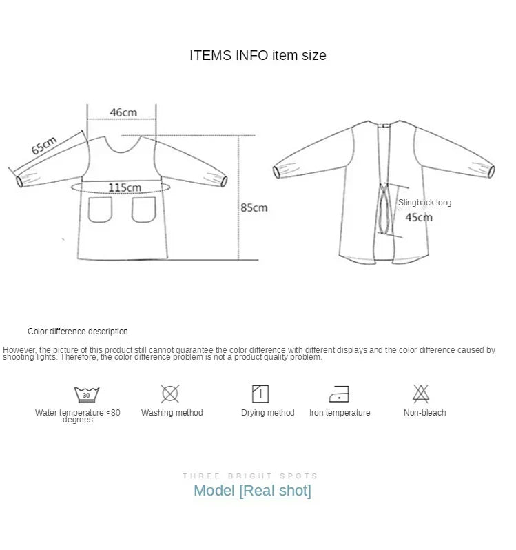 BowLift | Cute Long Sleeve Waterproof Kitchen Apron