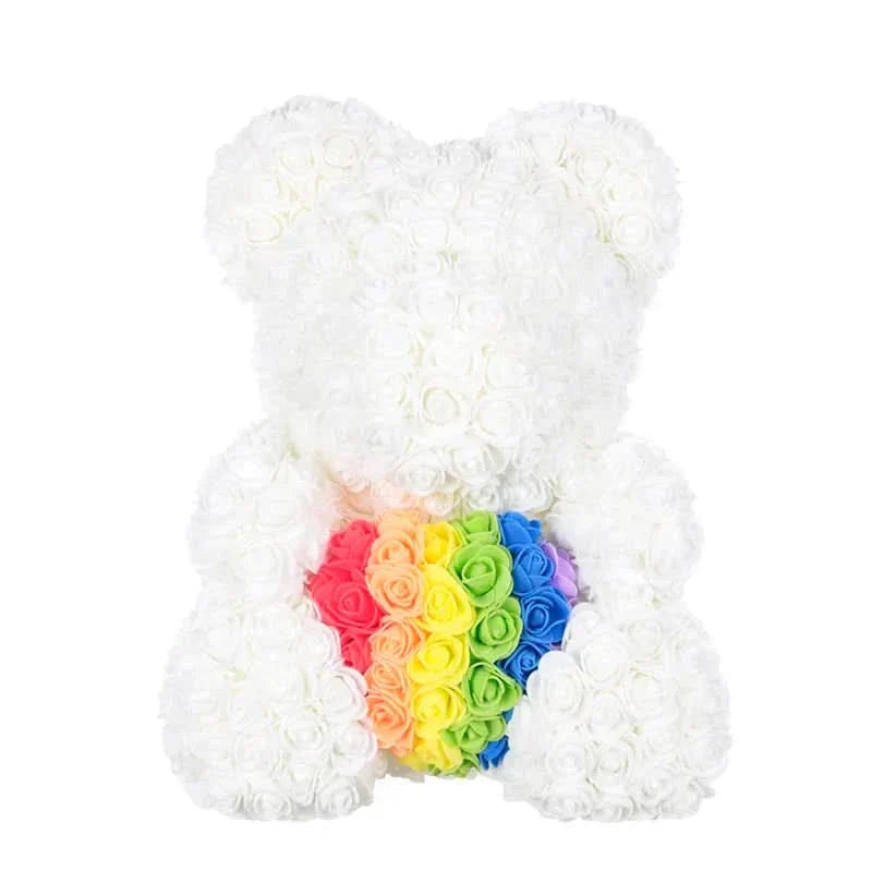Kalsten | Rose Teddy Bear with Handmade Foam Roses – 40cm