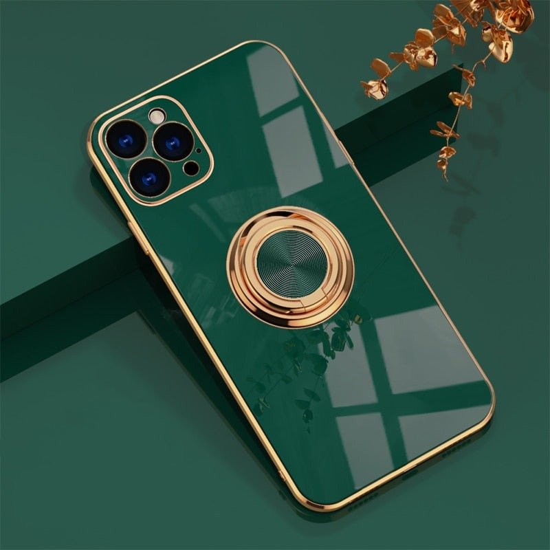 Kalsten | iPhone Case with Metal Stand Ring