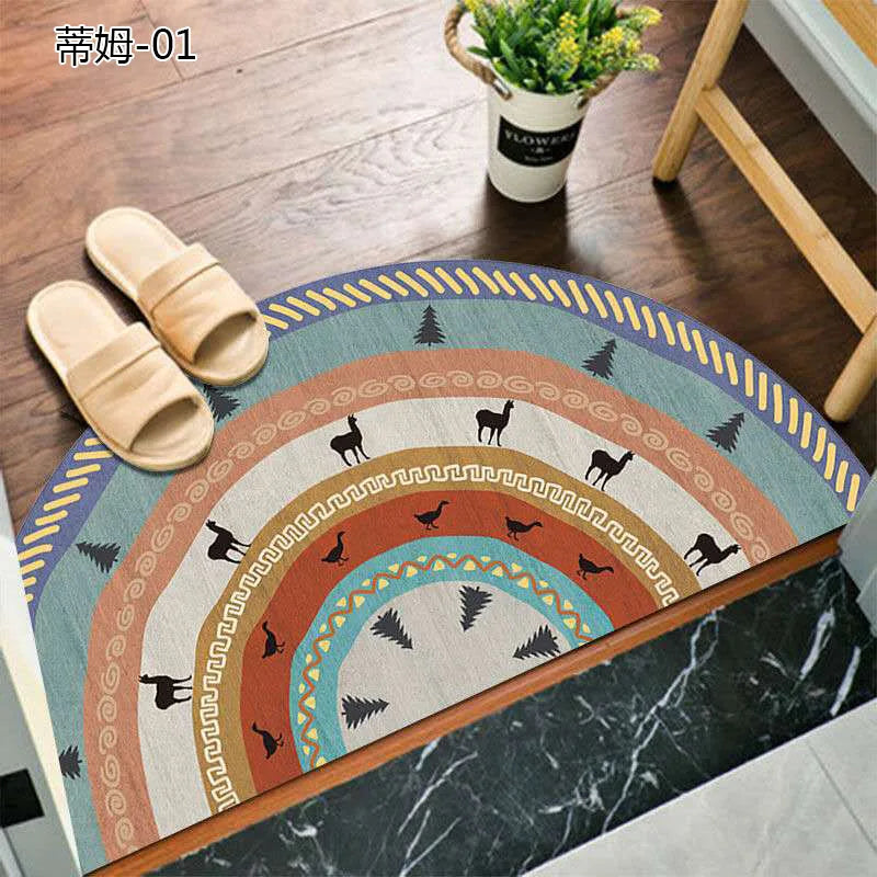 Kalsten | Bohemian non-slip semicircular doormat
