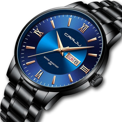 Skanto | Men's Stainless Steel Waterproof Sport Quartz Watch