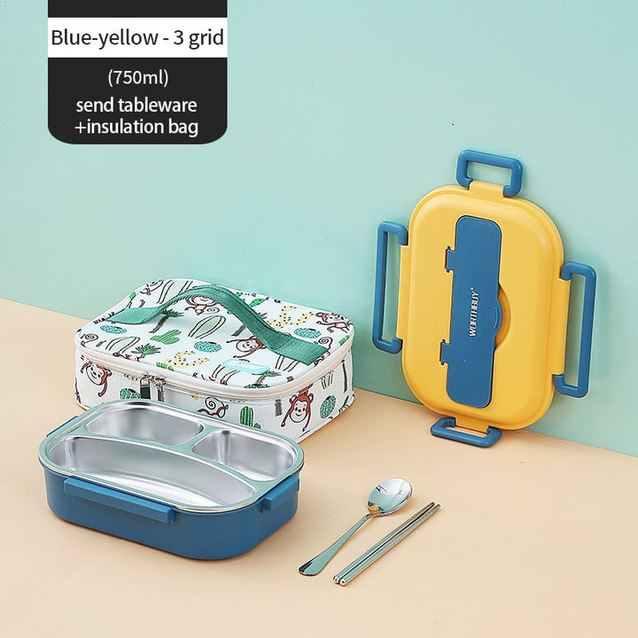 Kalsten | Stainless Steel Multi Compartment Kids Lunch Box