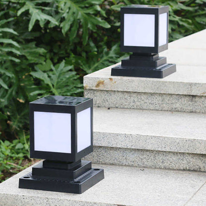 Skanto | Square Solar LED Garden Lamp – Decorative Outdoor Lighting for Paths and Patios