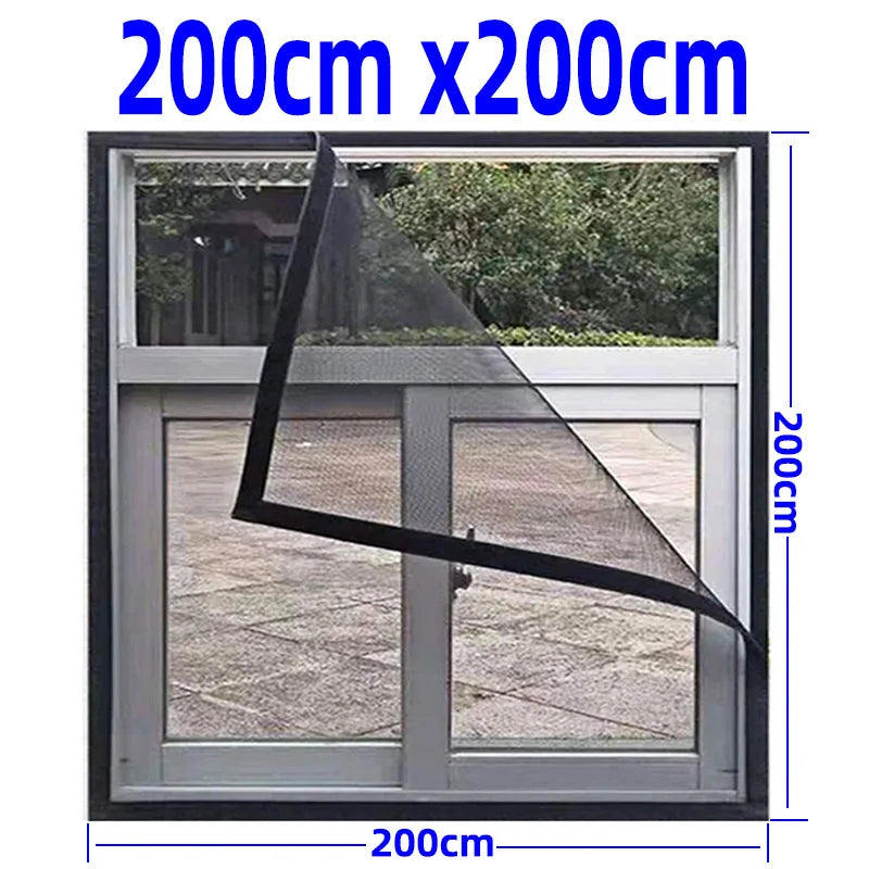 Adjustable invisible washable window net against mosquitoes | Brehn
