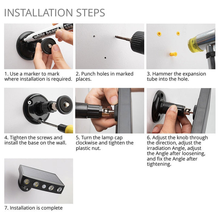 LED Solar Motion Sensor Outdoor Light | Kalsten