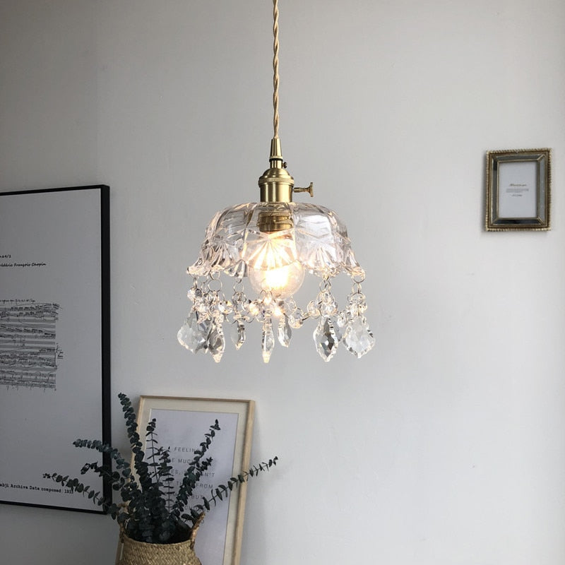 Stylish Crystal Pendant Lamp - Elara | Kalsten