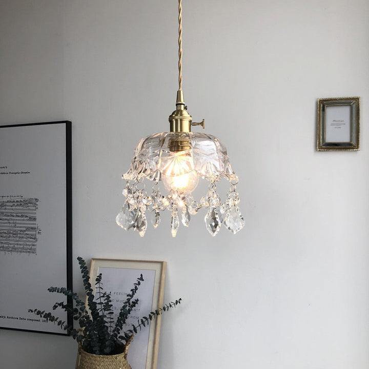 Stylish Crystal Pendant Lamp - Elara | Kalsten