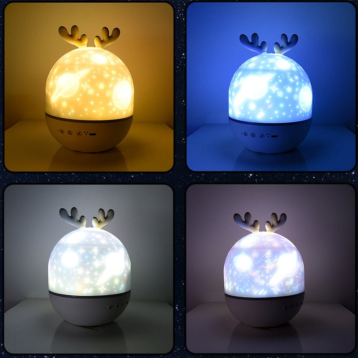 Rotating Deer Music Star Projector Night Lamp | Kalsten