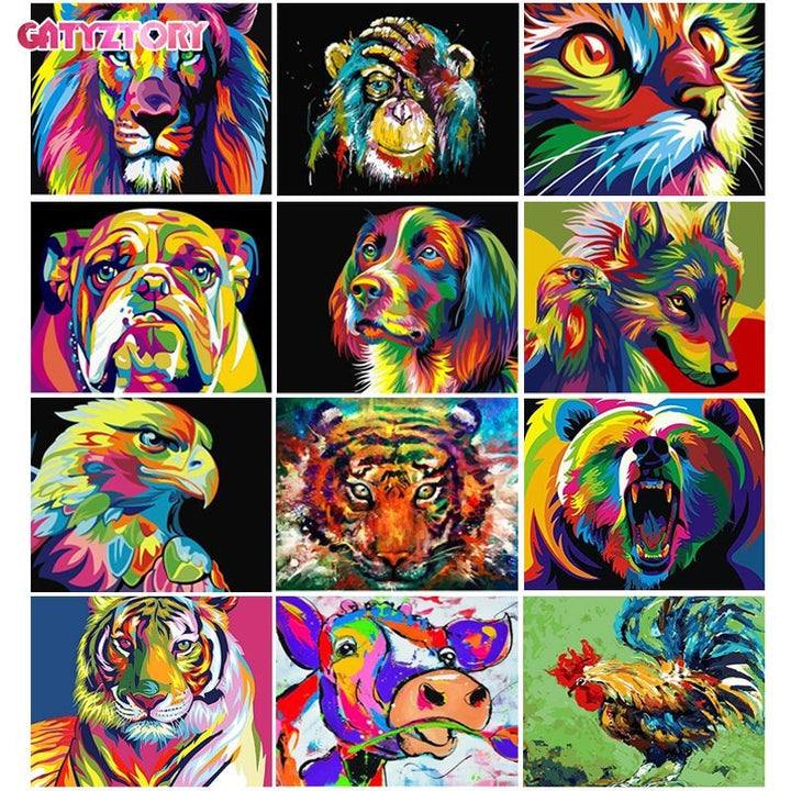 Animal portrait (Painting by numbers) Kalsten