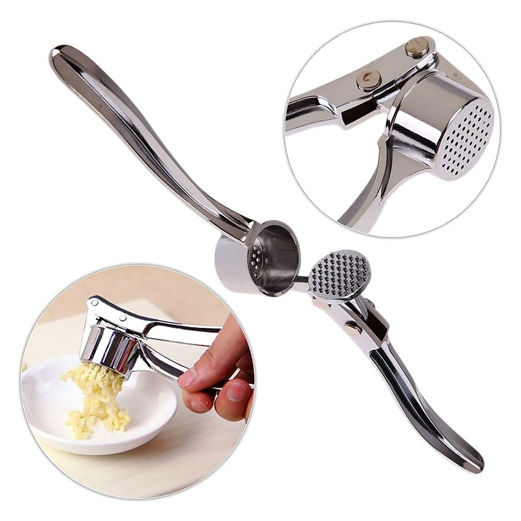 BowLift | Stainless Steel Garlic Press Chopper: Premium Hand Mill & Masher for Easy Garlic Preparation in the Kitchen