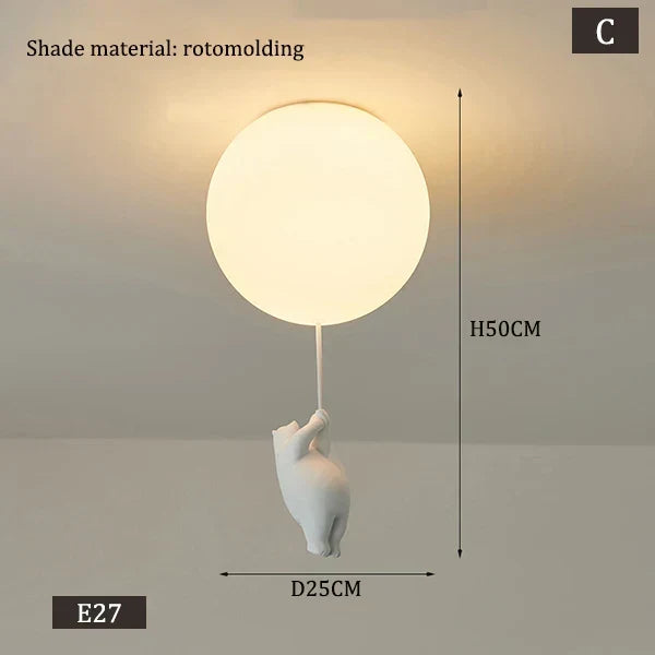 Hanging Bears Balloons Lamp | Kalsten