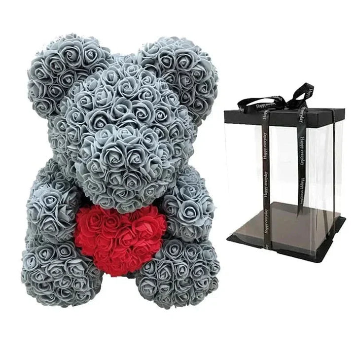 Kalsten | Rose Teddy Bear with Handmade Foam Roses – 40cm