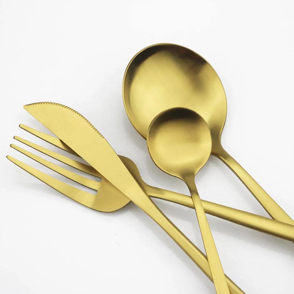Stainless Steel Cutlery Set – 6-Person Elegant Collection