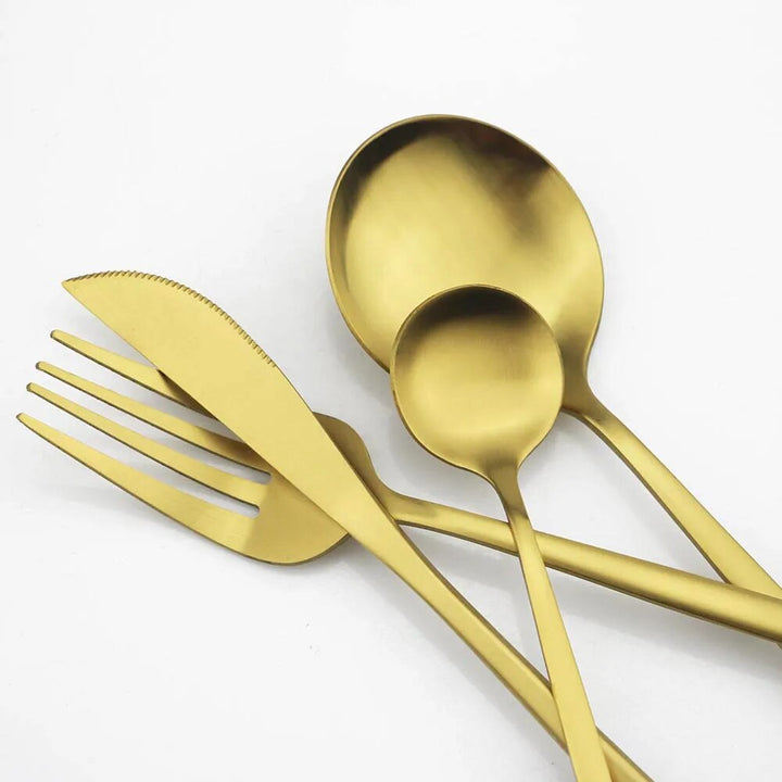 Stainless Steel Cutlery Set – 6-Person Elegant Collection
