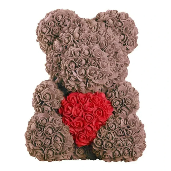 Kalsten | Rose Teddy Bear with Handmade Foam Roses – 40cm