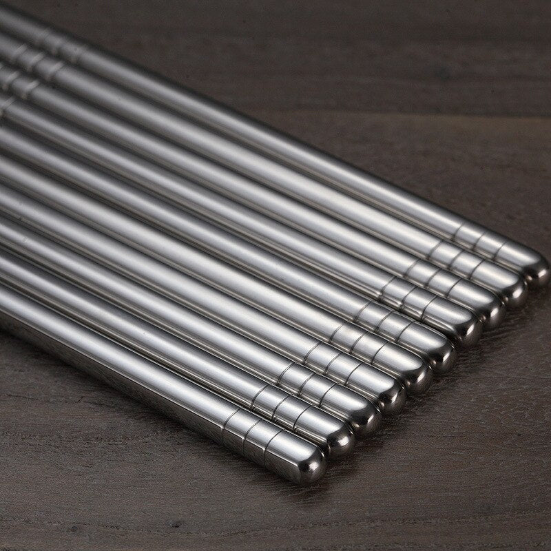 Skanto | So Fancy Stainless Steel Chopsticks 5 Pairs